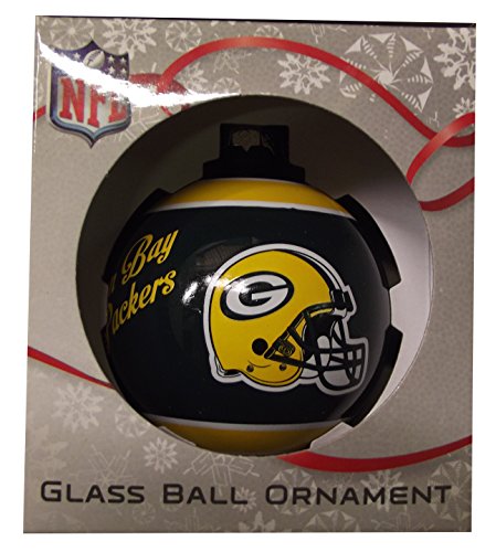 Forever Collectibles NBA, NFL, MLB and NHL Glass Ball Ornaments (Packers)