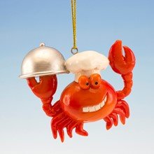 Chef Crab Holiday Christmas Ornament