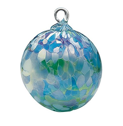 Glass Jade Mosaic Agate Globe Ornament