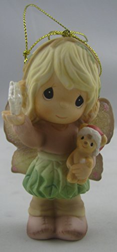 Precious Moments Inc. 131043 Girl with Wings Holding Snowflake & Pet Ornament
