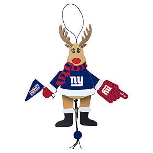 NFL New York Giants Wooden Cheer Ornament