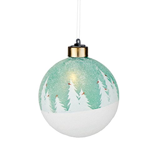 Department 56 Forest Frost Lit Pine Silhouette Ornament, 4.5″