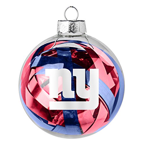 NFL New York Giants Large Tinsel Ball Ornament