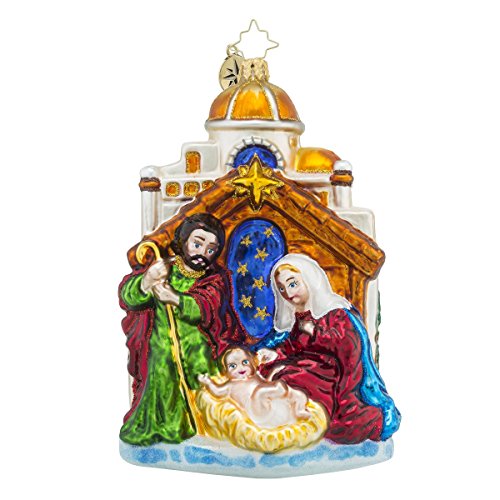 Christopher Radko Blessed Gift Birth of Christ Christmas Ornament
