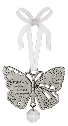 Grandma, My Life Is Blessed Because Of You – Beautiful Blessing Butterfly Ornament by Ganz by Ganz