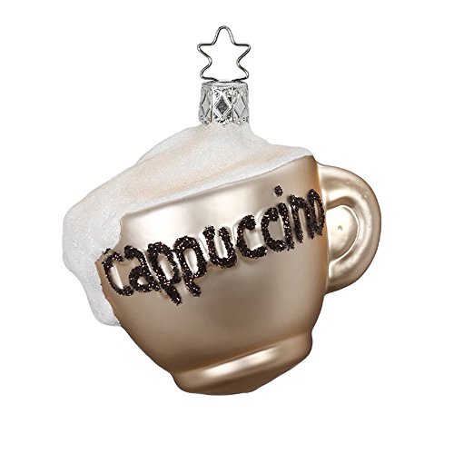 Cappuccino Cup Christmas Ornament Inge-Glas