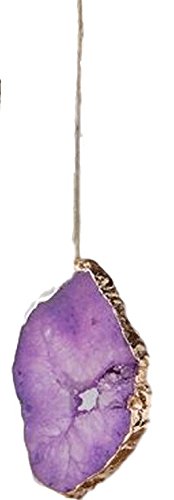 One Hundred 80 Degrees Flat Gem Crystal Ornament (Purple)