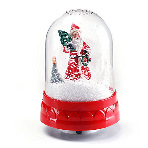 Christmas Snow Globe | Musical Snow Globe with Swirling Snow | Holiday Indoor Decoration