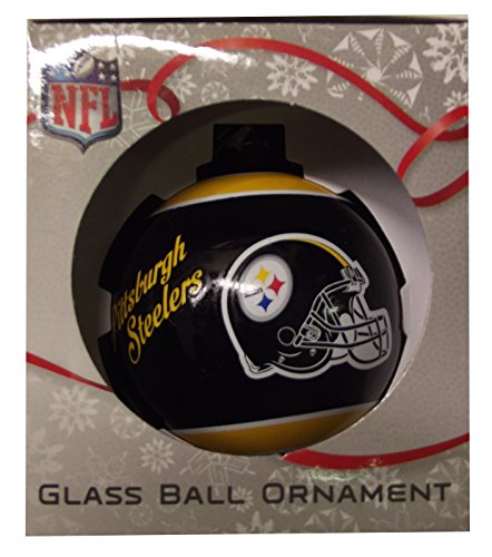 Forever Collectibles NBA, NFL, MLB and NHL Glass Ball Ornaments (Steelers)