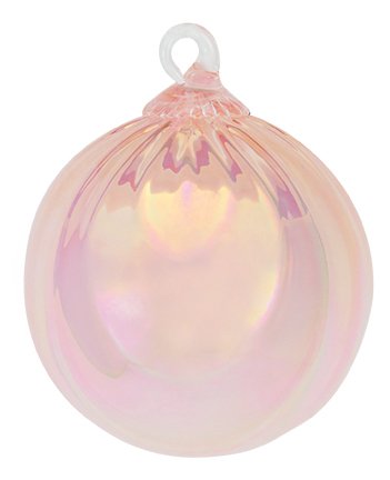 Glass Eye Studio Classic Pink Opal Draped Ornament