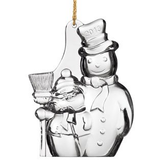 Marquis by Waterford 2013 Christmas Tree Snowman Ornament, 4-Inch
