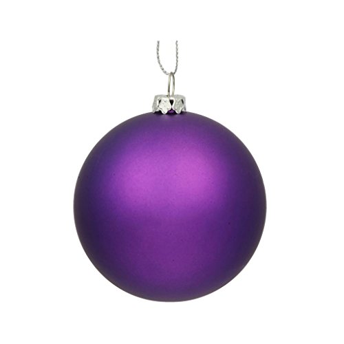 Vickerman 256718 – 3″ Purple Matte Finish Ball Christmas Tree Ornament (32 pack) (N596806M)