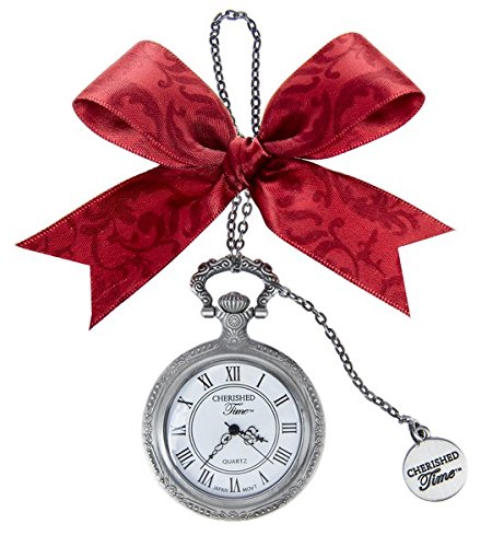 Ganz Christmas Holiday Cherished Time Clock Pocket Watch Ornament CT (CT03)