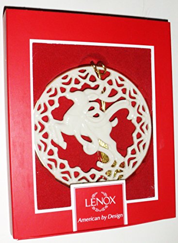 Lenox – FLYING REINDEER – Christmas Ornament