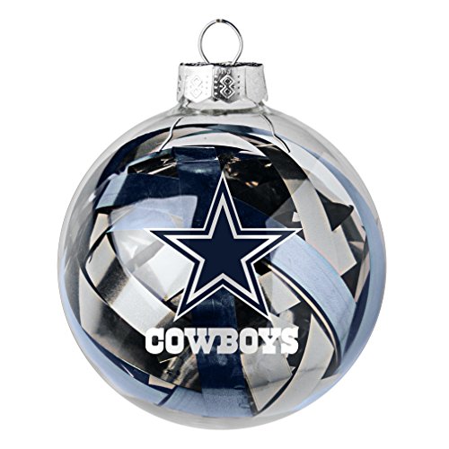 NFL Dallas Cowboys Large Tinsel Ball Ornament