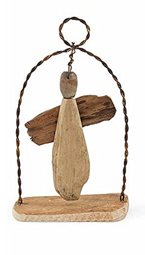 Mud Pie Driftwood and Wire Ornaments (Angel)