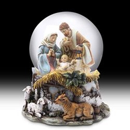 6″ Musical “Silent Night” Holy Family Religious Nativity Christmas Water Globe