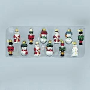 Kurt Adler 12-Piece Petite Treasures Glass Ornament Set