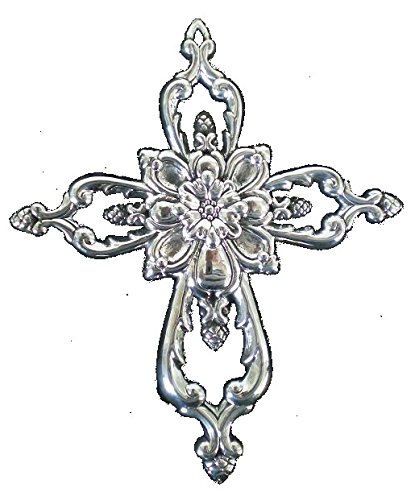 Reed & Barton Williamsburg Chippendale Sterling Silver Filigree Cross ornament