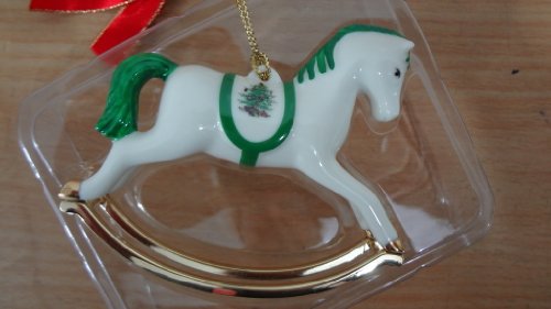 Spode Christmas Tree Rocking Horse Ornament NEW in Box