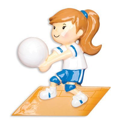Sport Volleyball Girl Personalized Christmas Tree Ornament