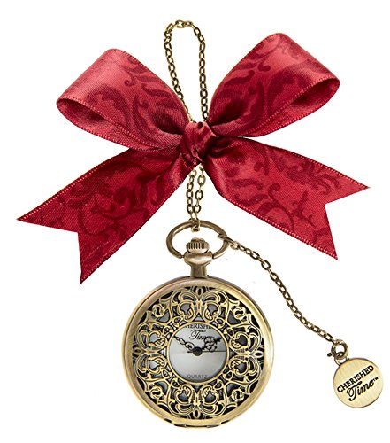 Ganz Christmas Holiday Cherished Time Clock Pocket Watch Ornament CT (CT06)