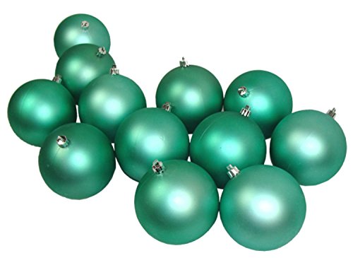 Vickerman 32 Count Matte Seafoam Green Shatterproof Christmas Ball Ornaments, 3.25″