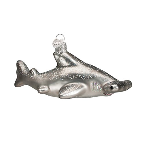 Old World Christmas Hammerhead Shark Glass Blown Ornament