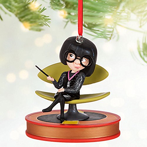 Disney Edna Mode Talking 2016 Sketchbook Christmas Ornament