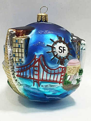 Ornaments to Remember: SAN FRANCISCO Christmas Ornament (City View)