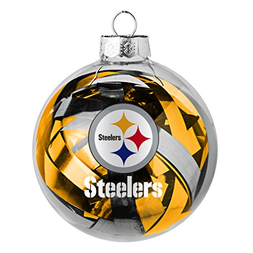 NFL Pittsburgh Steelers Large Tinsel Ball Ornament