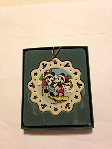 Disney Lenox Mickey & Minnie Skating Ornament