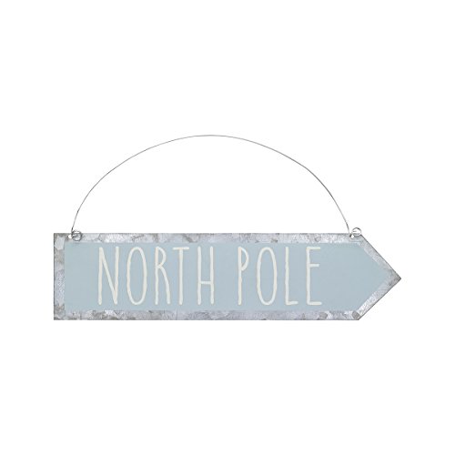 Christmas Tin Arrow Ornament / Sign (North Pole)