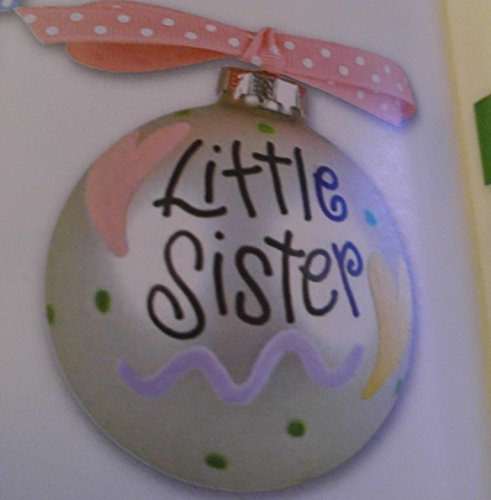 Little Sister Glass Ornament