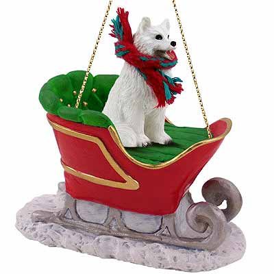 Samoyed Sleigh Ride Christmas Ornament – DELIGHTFUL!