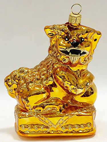Ornaments to Remember: FOO DOG Christmas Ornament (Male/Gold)