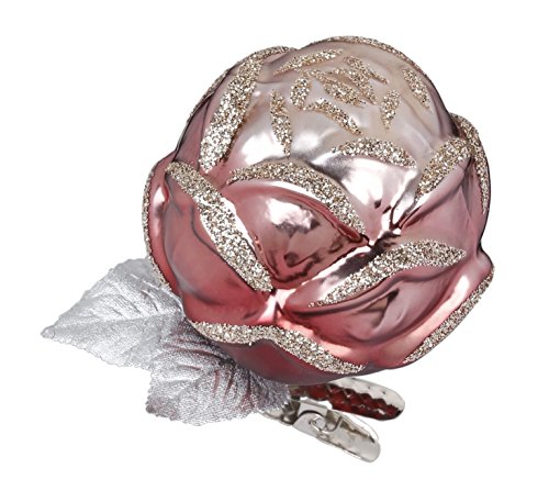 Rose, Pink, #1-231-16, from the 2016 Vintage Romance Collection by Inge-Glas Manufaktur; Gift Box Included