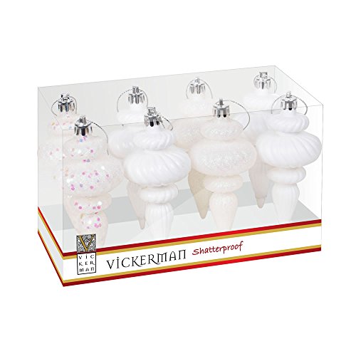 Vickerman N500001 Finial 4 Finish with Asst 8/Bx, 4″, White