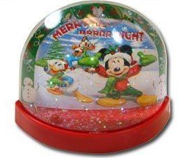 Disney Mickey Mouse Lenticular Plastic Snowglobe