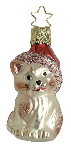Kringle’s Christmas Kitty Christmas Ornament Inge-Glas of Germany
