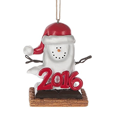 S’mores Dated “2016” Santa Ornament