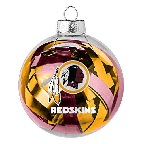NFL Washington Redskins Large Tinsel Ball Ornament