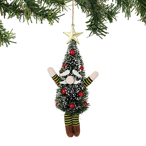 Department 56 Welcome to The Forest Tree Gnome Ornament, 6″