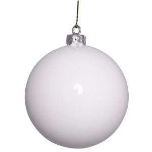 Vickerman 10″ White Shiny Ball Ornament
