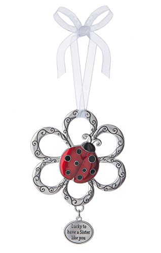 Lucky to Have a Sister Like You Ladybug Ornament – By Ganz