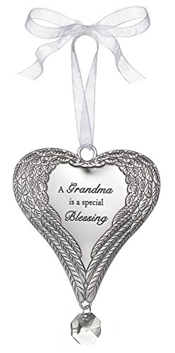 Grandma is a Special Blessing Angel Wing Wrapped Heart Ornament – By Ganz