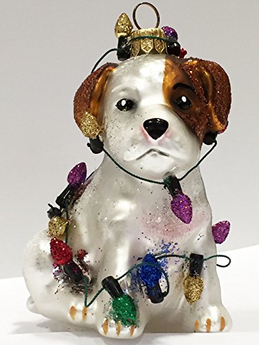 Ornaments to Remember: PARSON RUSSELL TERRIER (Christmas Lights) Christmas Ornament