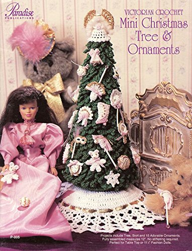 Victorian Crochet Mini Christmas Tree & Ornaments (P-005)