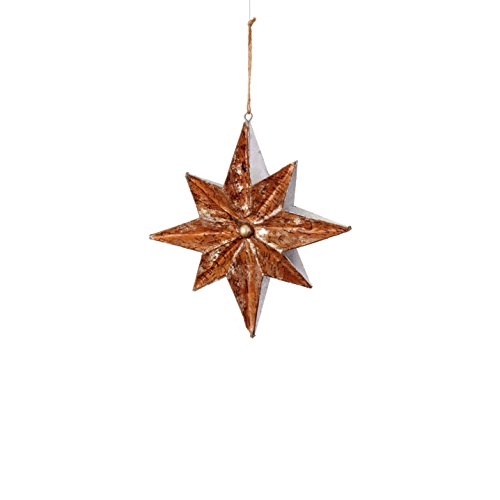 Sage & Co. XAO20069SV Cork Dimensional Star Ornament (6 Pack)