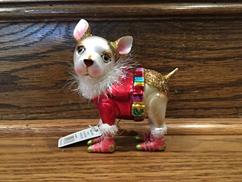 RAZ Imports – Multicolored Glass Dog Ornaments – Chihuahua or Terrier